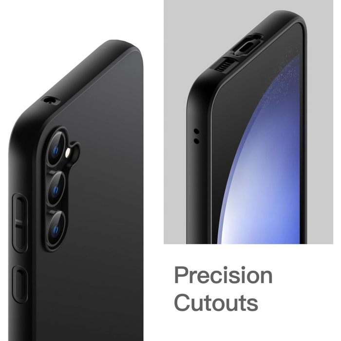 Husa de Protectie Matte TPU, Flippy, pentru Xiaomi Redmi 13C, Protectie Camera, Antisoc, Antizgariere, Antialunecare, Acoperire Completa, Negru [3]