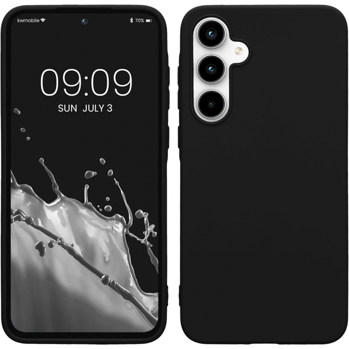 Husa de Protectie Matte TPU, Flippy, pentru Xiaomi Redmi 13C, Protectie Camera, Antisoc, Antizgariere, Antialunecare, Acoperire Completa, Negru [1]