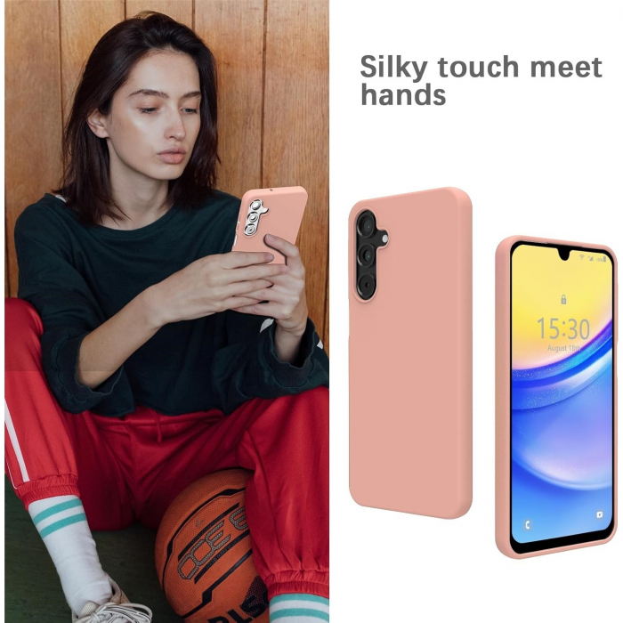 Husa de Protectie Matte TPU, Flippy, pentru Xiaomi Redmi 13C, Protectie Camera, Antisoc, Antizgariere, Antialunecare, Acoperire Completa, Roz [3]