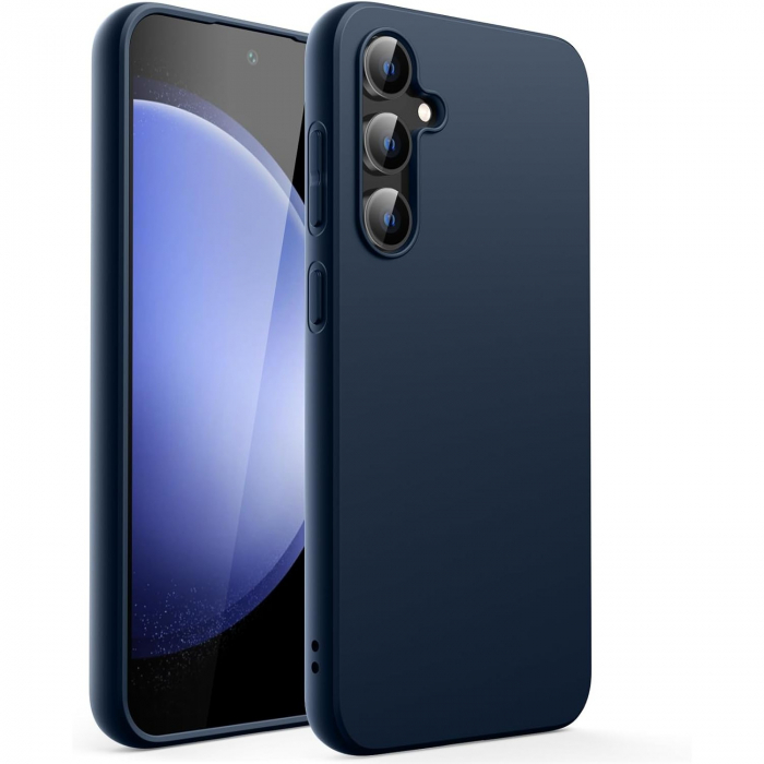 Husa de Protectie Matte TPU, Flippy, pentru Xiaomi Redmi Note 12 5G, Protectie Camera, Antisoc, Antizgariere, Antialunecare, Acoperire Completa, Albastru [1]