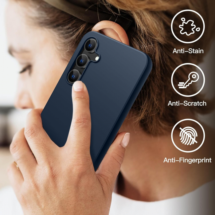 Husa de Protectie Matte TPU, Flippy, pentru Xiaomi Redmi Note 12 5G, Protectie Camera, Antisoc, Antizgariere, Antialunecare, Acoperire Completa, Albastru [2]