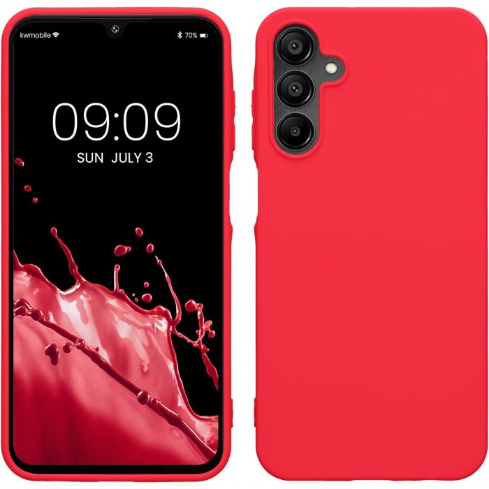 Husa de Protectie Matte TPU, Flippy, pentru Xiaomi Redmi Note 12 5G, Protectie Camera, Antisoc, Antizgariere, Antialunecare, Acoperire Completa, Rosu [1]