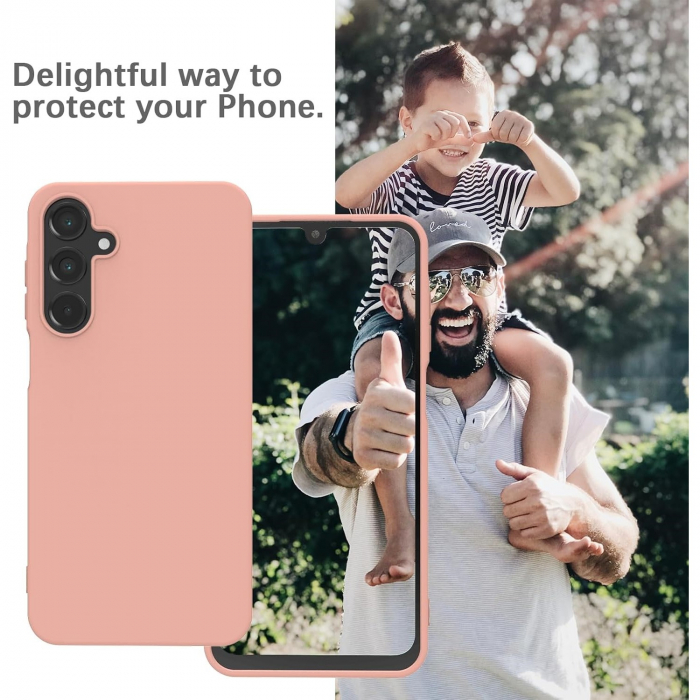Husa de Protectie Matte TPU, Flippy, pentru Xiaomi Redmi Note 12 5G, Protectie Camera, Antisoc, Antizgariere, Antialunecare, Acoperire Completa, Roz [4]