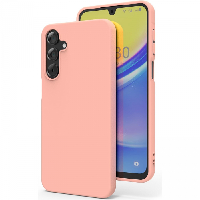 Husa de Protectie Matte TPU, Flippy, pentru Xiaomi Redmi Note 12 5G, Protectie Camera, Antisoc, Antizgariere, Antialunecare, Acoperire Completa, Roz [1]
