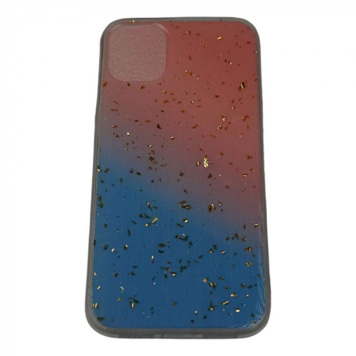 Husa de protectie pentru Apple iPhone 11 Pro Max Luxury Glitter Gradient Roz Albastru [1]