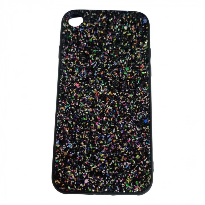 Husa de protectie pentru Apple iPhone 7 Sparkling Glitter TPU Negru [2]