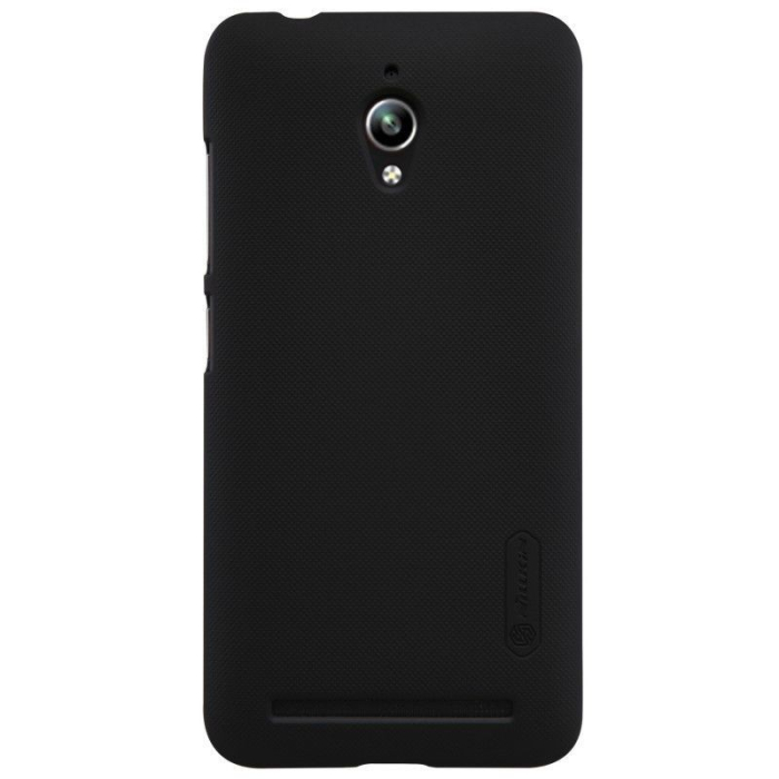 Husa de protectie pentru Asus Zenfone Go Nillkin Frosted Shield Negru + Folie de protectie [2]