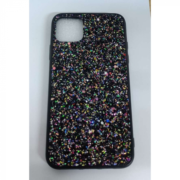 Husa de protectie pentru pentru Apple iPhone 11 Pro Max Sparkling Glitter TPU Negru [1]