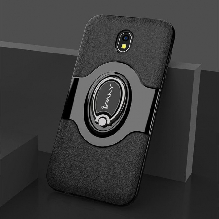 Husa de protectie pentru Samsung Galaxy J7 2017 Ipaky Ring Negru [2]
