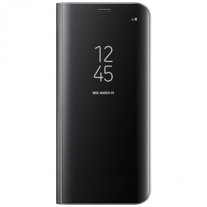 Husa Huawei P20 Lite Flip Cover Oglinda Negru [4]