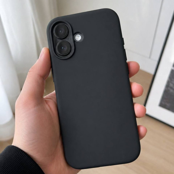 Husa de Protectie Telefon, Flippy, Compatibila cu iPhone 17 , Silicon Premium Antisoc, Protectie Completa 360, Design Modern, Anti-Zgirieturi, Interior Microfibra, Negru [2]