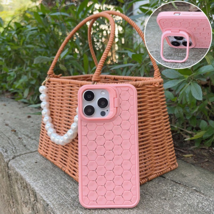 Husa de Protectie TPU, Flippy, pentru Apple iPhone 14 Plus, 3D Cube, cu Inel, Protectie Camera, Antisoc, Antizgariere, Antialunecare, Acoperire Completa, Roz [2]