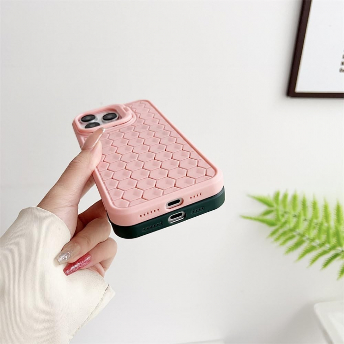 Husa de Protectie TPU, Flippy, pentru Apple iPhone 14 Plus, 3D Cube, cu Inel, Protectie Camera, Antisoc, Antizgariere, Antialunecare, Acoperire Completa, Roz [9]