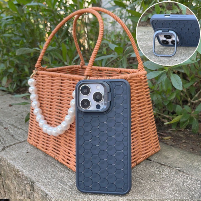 Husa de Protectie TPU, Flippy, pentru Apple iPhone 15, 3D Cube, cu Inel, Protectie Camera, Antisoc, Antizgariere, Antialunecare, Acoperire Completa, Albastru [7]