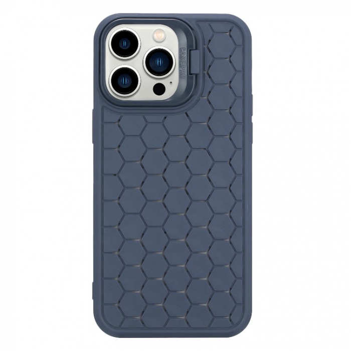 Husa de Protectie TPU, Flippy, pentru Samsung Galaxy S23 Plus, 3D Cube, cu Inel, Protectie Camera, Antisoc, Antizgariere, Antialunecare, Acoperire Completa, Albastru [4]