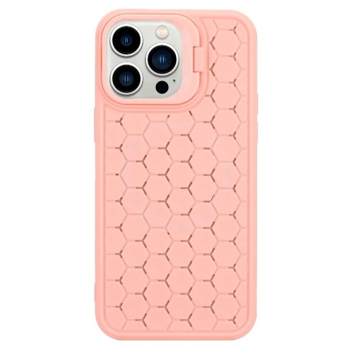 Husa de Protectie TPU, Flippy, pentru Samsung Galaxy S24 Plus, 3D Cube, cu Inel, Protectie Camera, Antisoc, Antizgariere, Antialunecare, Acoperire Completa, Roz [4]