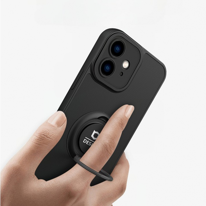 Husa Eagle Eye cu Stand pentru Huawei P20 Lite, Negru, Suport Auto Magnetic, Protectie Antisoc, Flippy [6]