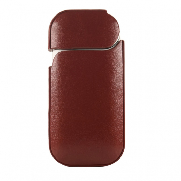 Husa Flippy pentru IQOS 2.4 Plus, Capac de Protectie, Anti Soc si Zgarieturi, din Piele Ecologica, 43 g, 12 x 6 x 2.5 cm, Maro [4]