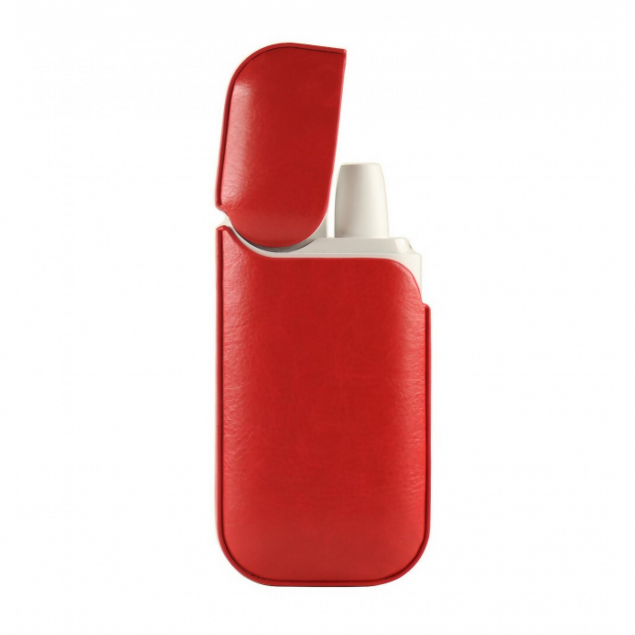 Husa Flippy pentru IQOS 2.4 Plus, Capac de Protectie, Anti Soc si Zgarieturi, din Piele Ecologica, 43 g, 12 x 6 x 2.5 cm, Rosu [1]