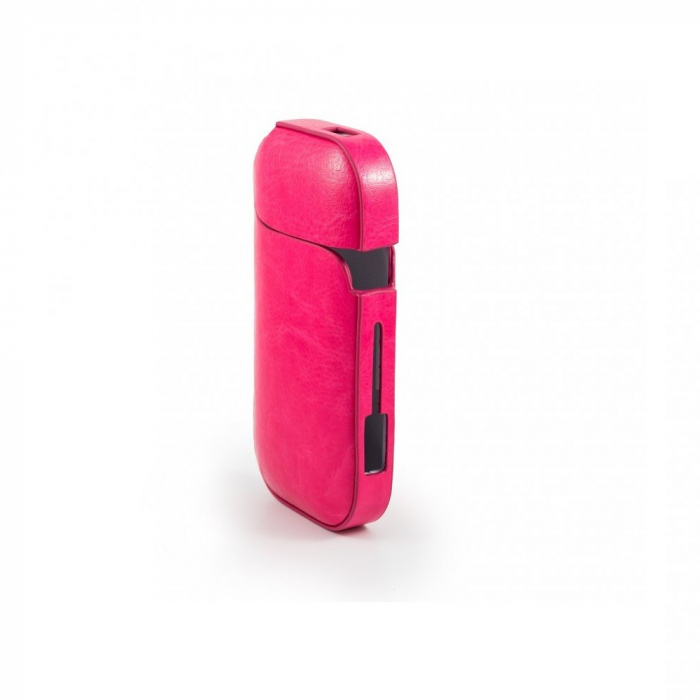 Husa Flippy pentru IQOS 2.4 Plus, Capac de Protectie, Anti Soc si Zgarieturi, din Piele Ecologica, 43 g, 12 x 6 x 2.5 cm, Roz [2]