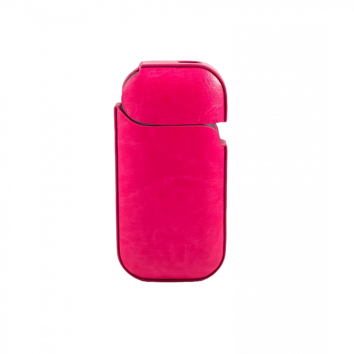 Husa Flippy pentru IQOS 2.4 Plus, Capac de Protectie, Anti Soc si Zgarieturi, din Piele Ecologica, 43 g, 12 x 6 x 2.5 cm, Roz [1]