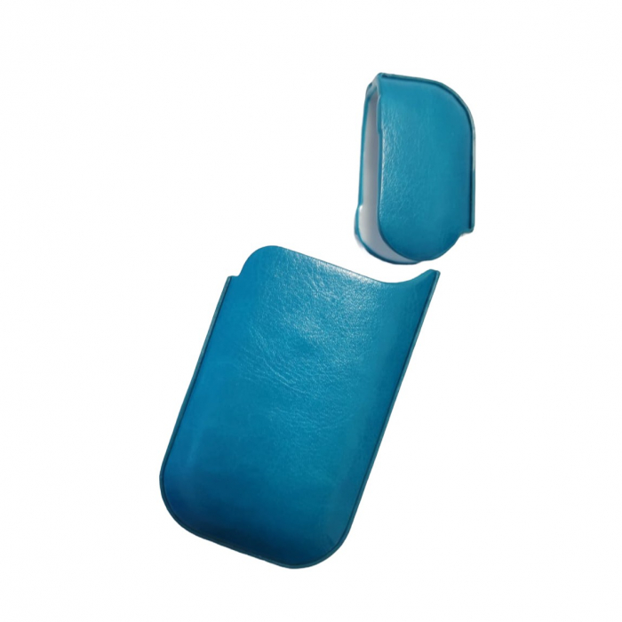 Husa Flippy pentru IQOS 2.4 Plus, Capac de Protectie, Anti Soc si Zgarieturi, din Piele Ecologica, 43 g, 12 x 6 x 2.5 cm, Turcoaz [5]