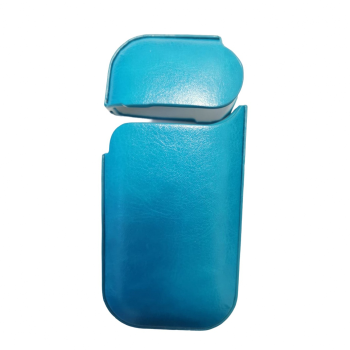 Husa Flippy pentru IQOS 2.4 Plus, Capac de Protectie, Anti Soc si Zgarieturi, din Piele Ecologica, 43 g, 12 x 6 x 2.5 cm, Turcoaz [4]
