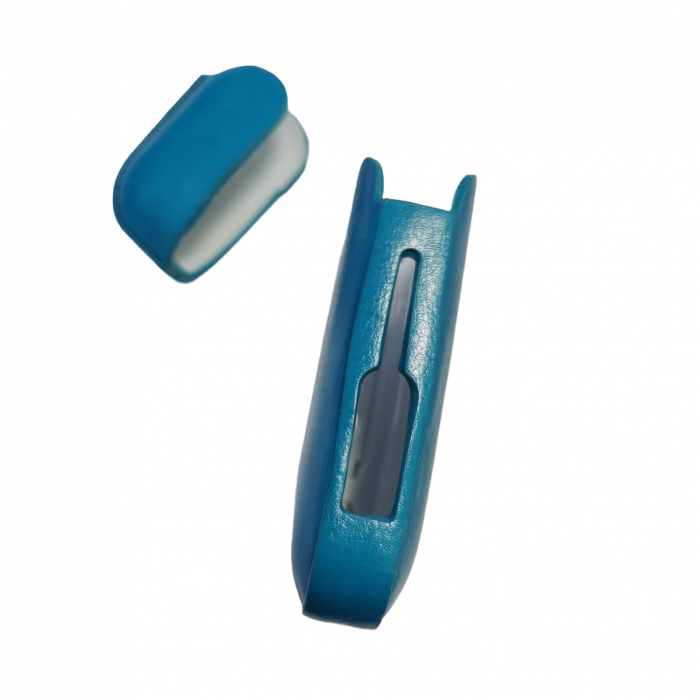 Husa Flippy pentru IQOS 2.4 Plus, Capac de Protectie, Anti Soc si Zgarieturi, din Piele Ecologica, 43 g, 12 x 6 x 2.5 cm, Turcoaz [2]