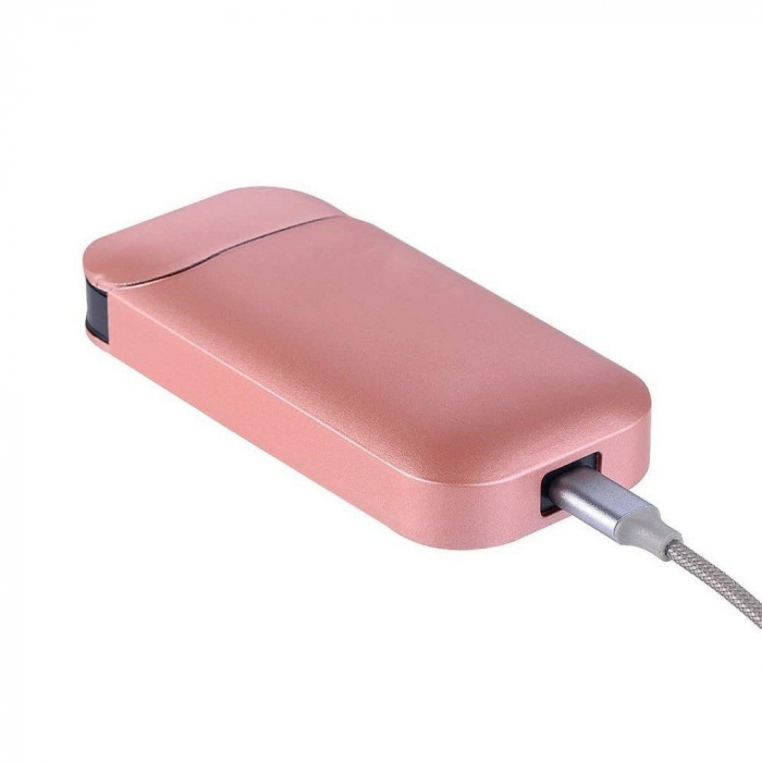 Husa Flippy pentru IQOS 2.4 Plus, Capac de Protectie, Anti Soc si Zgarieturi, Full Body, din Plastic, 11.5 x 5 x 2.3 cm, Roz Auriu [4]