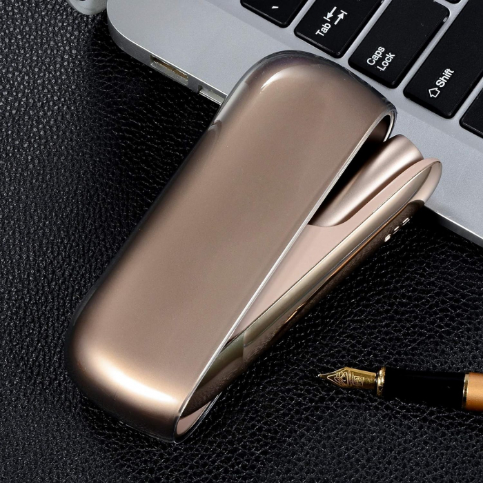 Husa Flippy pentru IQOS 3.0 DUO, de Protectie, Anti Soc si Zgarieturi, din Plastic, 12 x 4.5 cm, Negru Transparent [4]