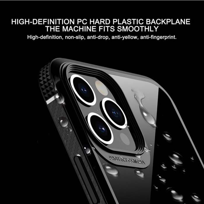 Husa Hibrid Defender MG Series pentru iPhone 14 Pro, Flippy, Protectie Antisoc, Negru [3]