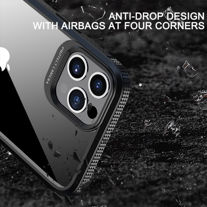 Husa Hibrid Defender MG Series pentru iPhone 14 Pro, Flippy, Protectie Antisoc, Negru [2]