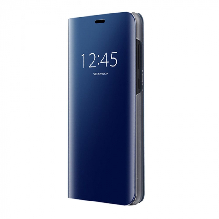Husa Huawei P20 Lite Flip Cover Oglinda Albastru [4]