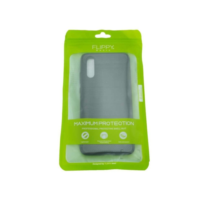 Husa Huawei P20 Tpu, carbon, Negru [2]