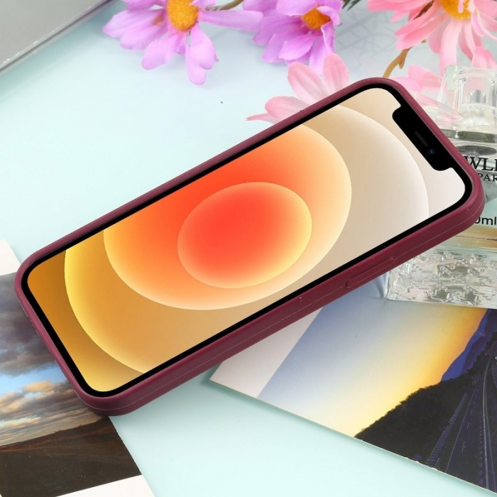 Husa MagSafe liquid large hole magnetic shell pentru Apple iPhone 14 Pro Max, Full Cover, Liquid Silicone, Magnetica, Incarcare Wireless, Flippy, Mov [4]