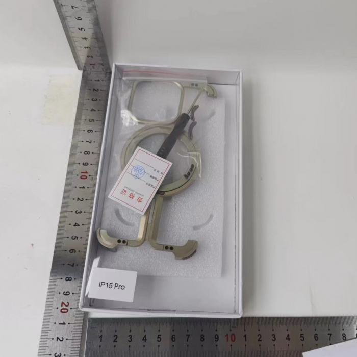 Husa MagSafe Metalica Compatibila cu iPhone 15 Pro, Flippy, Clear Case, Aliaj de Aluminiu, cu Magnet, fara Rama, Antisoc, Antizgariere, Incarcare Wireless, Gri Metalizat [13]