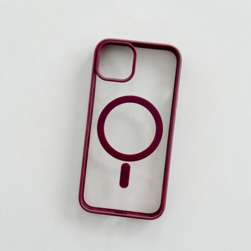 Husa MagSafe pentru Apple iPhone 11, Full Cover, Frosted Acrylic Color Big Hole, Magnetica, Incarcare Wireless, Flippy, Mov [2]