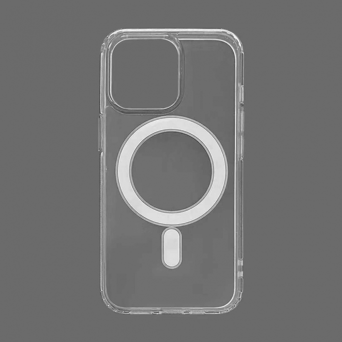 Husa MagSafe Silicone Acryl pentru iPhone 14 Pro Max, Flippy, ambalaj Blister Transparenta [4]