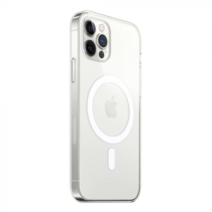 Husa MagSafe Silicone pentru iPhone 14, Flippy, Transparenta [2]
