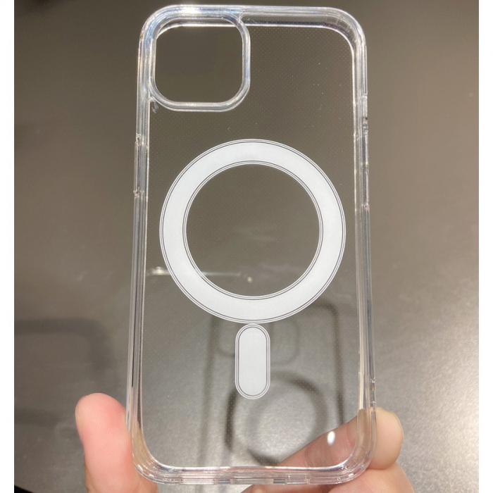 Husa MagSafe Silicone pentru iPhone 14, Flippy, Transparenta [6]