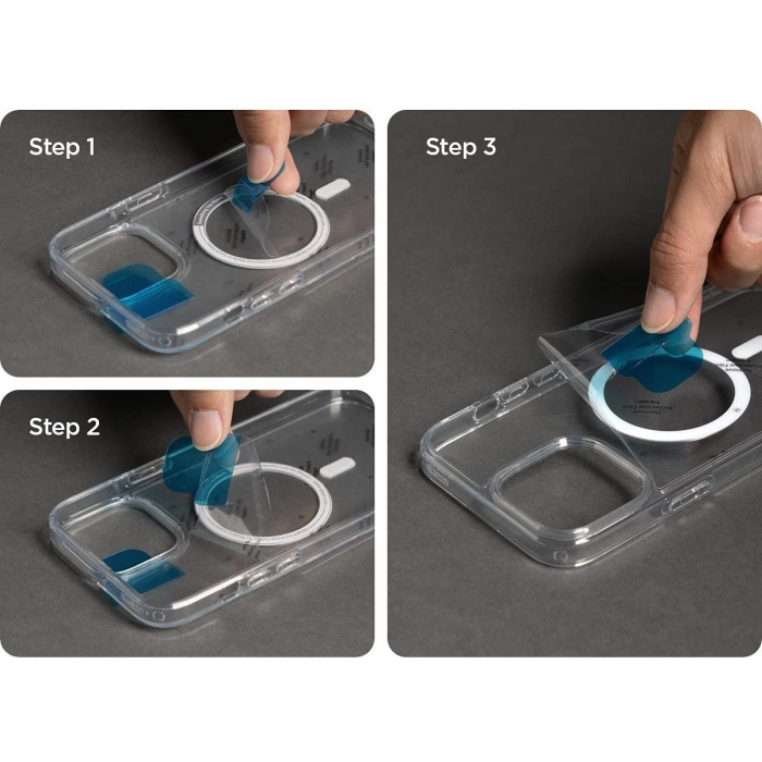 Husa MagSafe Silicone pentru iPhone 14 Pro, Flippy, Transparenta [7]