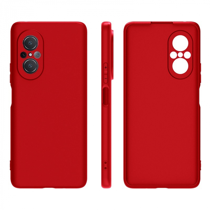 Husa Matte TPU pentru Huawei NOVA 9 SE, Flippy, Silicon Slim, Protectie Antisoc, Rosu [2]