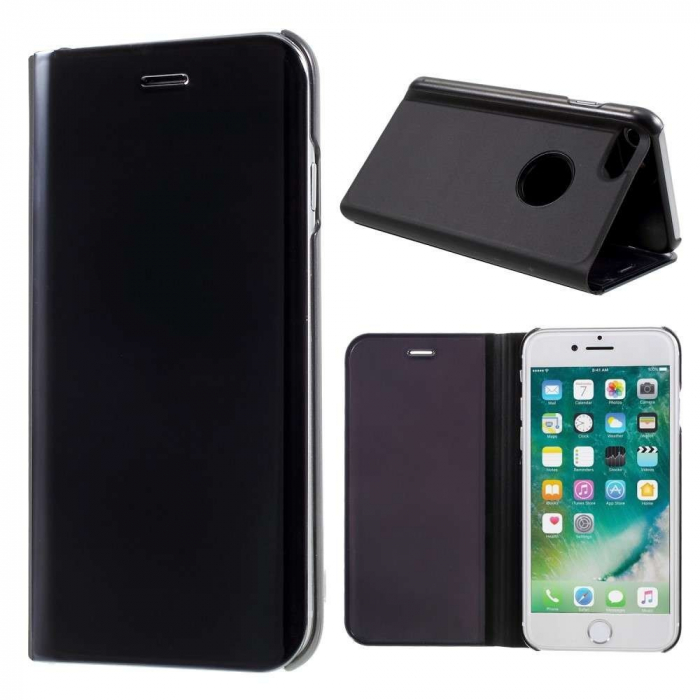 Husa Oppo A5 2020/A9 2020 Flip Cover Oglinda Negru [5]