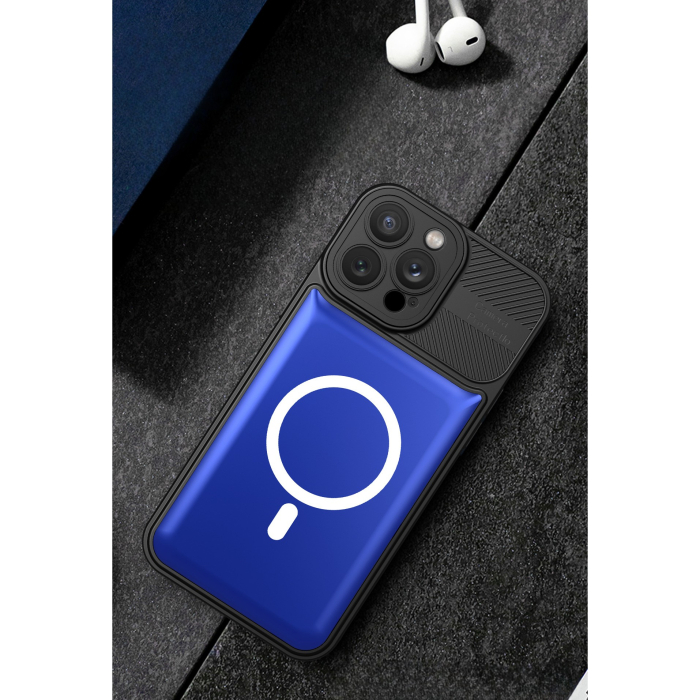 Husa pentru Apple iPhone 12 Pro MagSafe, Urban Armor, Flippy, Albastru, suport magnetic [5]