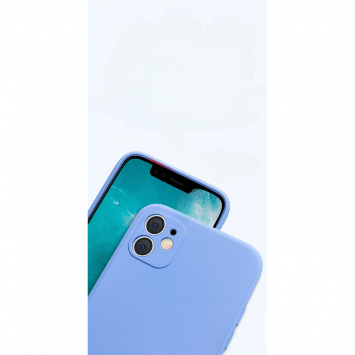 Husa pentru Apple iPhone 14 Pro Flippy, Liquid Silicone, cu Microfibra pe interior, Protectie Antisoc, Lilac Purple( Mov) [4]