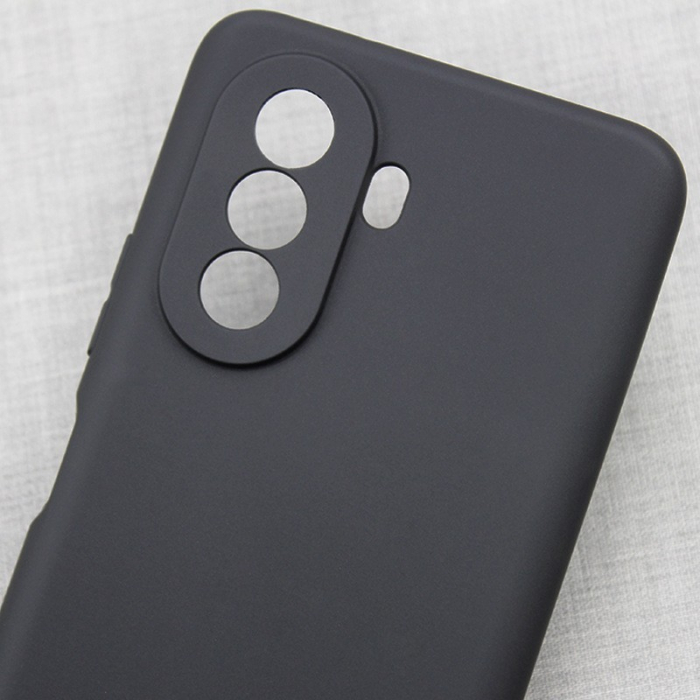 Husa pentru Huawei Huawei Y90, Flippy, Liquid Silicone, cu Microfibra pe interior, Protectie Antisoc, Negru [4]