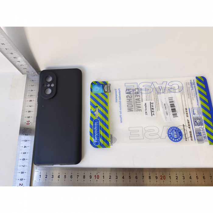 Husa pentru Huawei NOVA 9 SE, Flippy, Liquid Silicone, cu Microfibra pe interior, Protectie Antisoc, Negru [5]