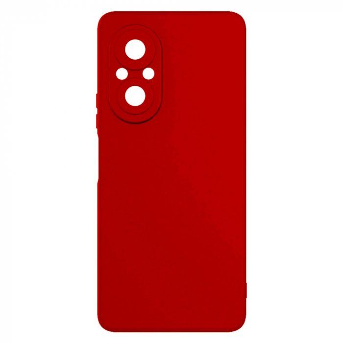 Husa pentru Huawei NOVA 9 SE, Flippy, Liquid Silicone, cu Microfibra pe interior, Protectie Antisoc, Rosu [2]