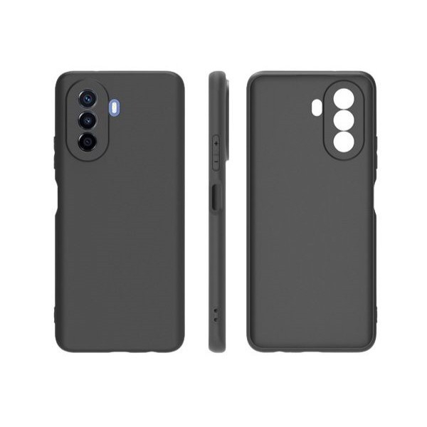 Husa pentru Huawei NOVA Y70, Flippy, Liquid Silicone, cu Microfibra pe interior, Protectie Antisoc, Negru [1]