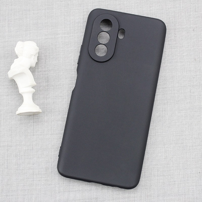 Husa pentru Huawei NOVA Y70, Flippy, Liquid Silicone, cu Microfibra pe interior, Protectie Antisoc, Negru [6]